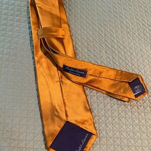 Ralph Lauren Vibrant Orange Silk Tie